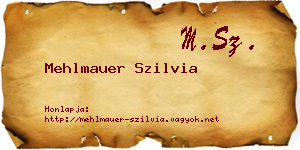Mehlmauer Szilvia névjegykártya